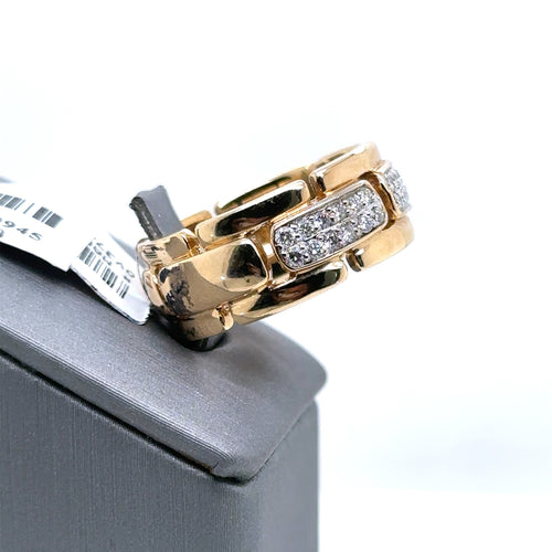 14k Yellow Gold 1.05 CT Diamond Men's Wedding Band, 11.5g, Size 10, S107386