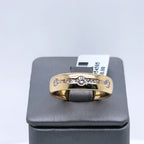 14k Yellow Gold Channel Setting 1.50 CT Diamond Band, 7.3g, Size 8.75