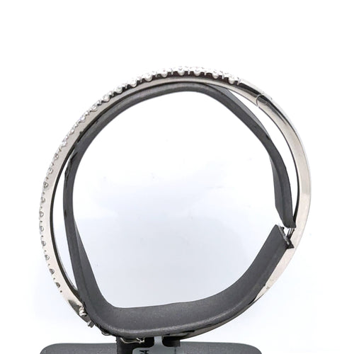 Platinum 2.50Ct Diamond Bangle Bracelet, 30.5G, S15853