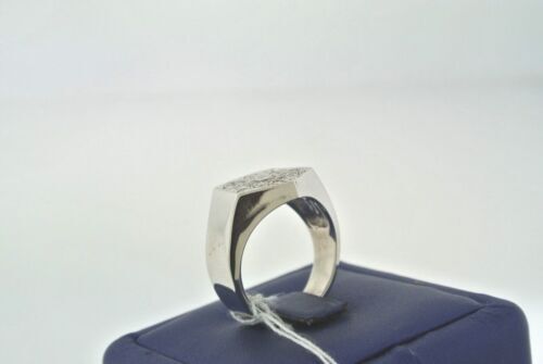 18k White Gold 1.00CT Diamond Pave Settings Men's Ring, 12.9gm, size 9.25,S13533