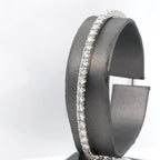 Platinum 2.50Ct Diamond Bangle Bracelet, 30.5G, S15853