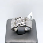 14k White Gold 1.00CT Diamond Men's Wedding Band, 7.9g, Size 10.25