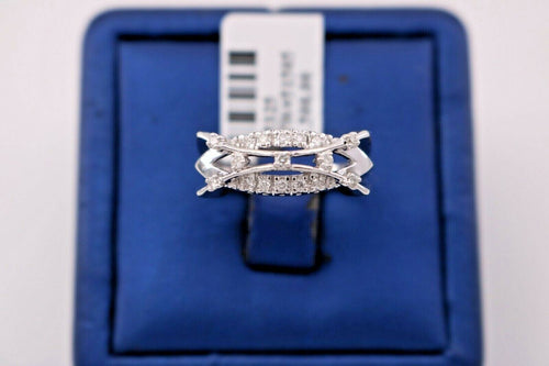 14k White Gold 0.35 Ct Diamond Ladies Band, 4.3gm, S105325