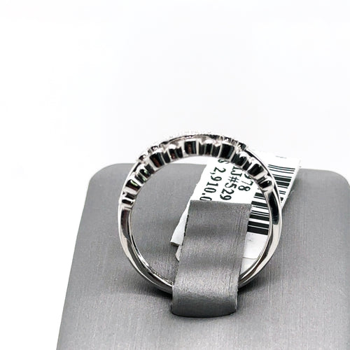 14k White Gold 0.50 CT Diamond Movado Ladies Band, 3.5gm, Size 7, S14978