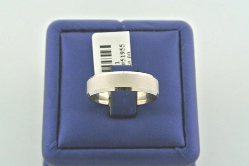 14k White Gold Men's Comfort Fit Band, 6.5gm, Size 10, 6mm, S104491