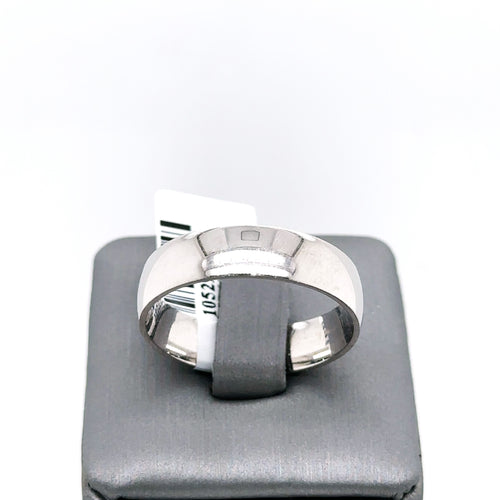 14k White Gold Comfort Fit Men's Wedding Band, 7.1gm, Size 12.5, S105297
