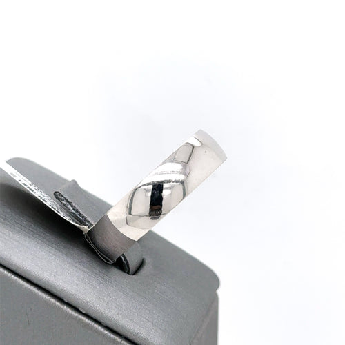 14k White Gold Comfort Fit Men's Wedding Band, 7.1gm, Size 12.5, S105297