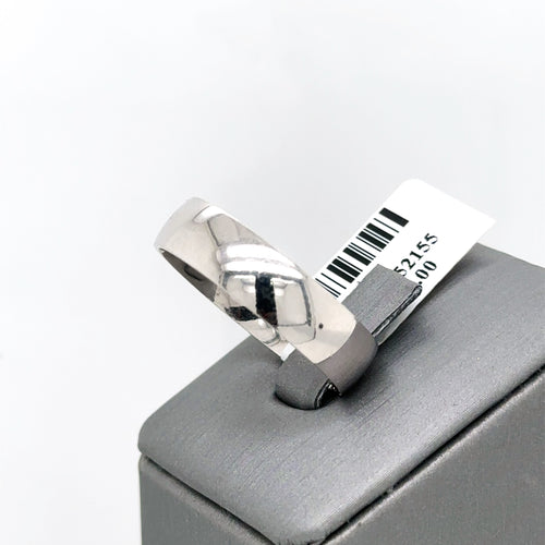 14k White Gold Comfort Fit Men's Wedding Band, 7.1gm, Size 12.5, S105297