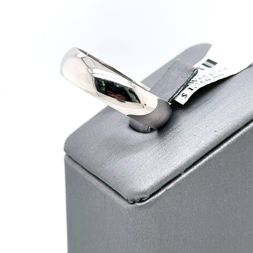 Benchmark 14k White Gold  Band, 5.8gm, Size 12.5, 6mm, S103695