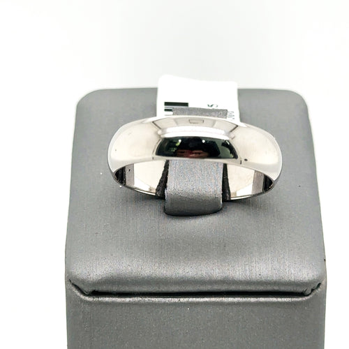 Benchmark 14k White Gold  Band, 5.8gm, Size 12.5, 6mm, S103695