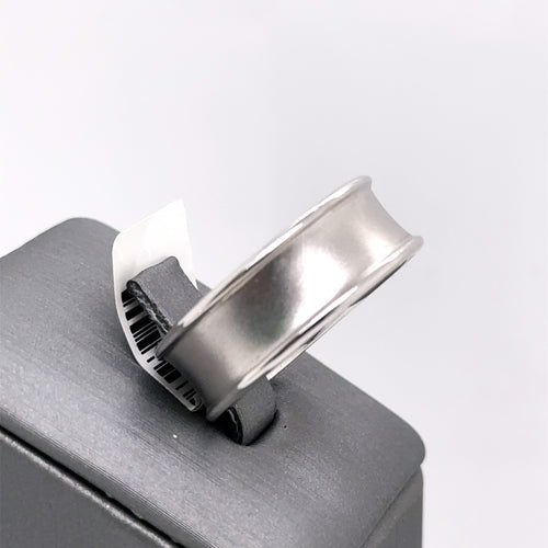 14k White Gold Comfort Fit Men's Wedding Band, 8.2gm, Size 10.75 S101600