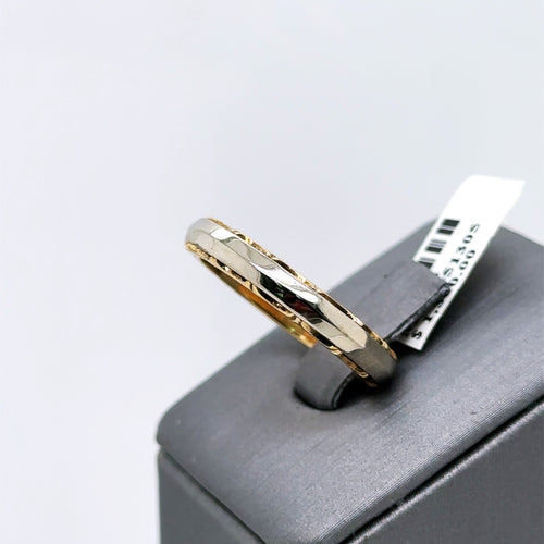 14k White Gold Fancy Men's Wedding Band, 4.5gm, Size9, S101828