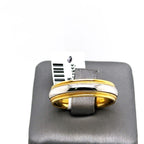 18k Yellow Gold & Platinum Comfort Fit Men's Wedding Band, 11.1gm,S104898