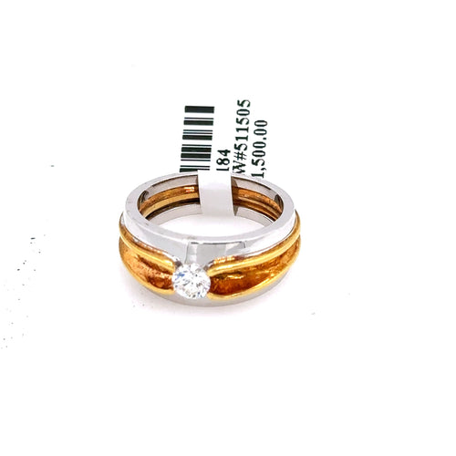 18k Yellow Gold 0.25ct Ladies Diamond Band, 10.7g, Size 7, S100184