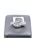 14k White Gold 1.50CT Diamond Ladies bypass Band, 3.4G, Size 7 S107409