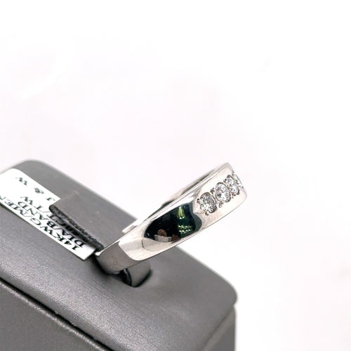 14k White Gold 0.50CT Diamond Men's Wedding Band,7.4g, Size 10.5, S107493