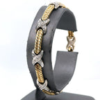 14k Two Tone Gold 0.50 CT Ladies Diamond Bracelet, 12.5gm, 7", S102824