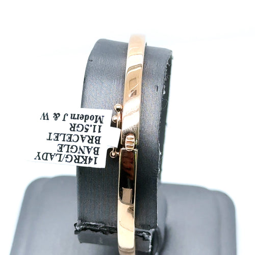 14k Rose Gold ladies Bangle Bracelet, 11.5gm, S107518