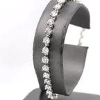 14k White Gold 7.5CT Diamond Tennis Ladies Bracelet, 11.9g, 7", S15162
