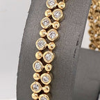 14k Yellow Gold 2.00 CT Ladies Diamond Bracelet, 20.6gm, 7.5", S104526