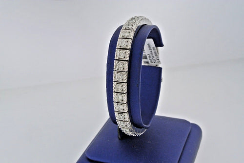 14k White Gold 9.00 CT Diamond Ladies Tennis Bracelet, 37.5gm, 7", S103963