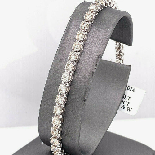 14k White Gold 5.40 CT Diamond Tennis Bracelet, 11.9gm, 7", S105517