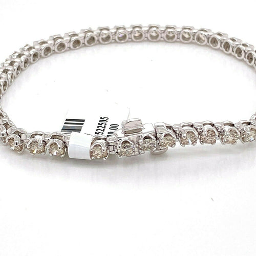 14k White Gold 5.40 CT Diamond Tennis Bracelet, 11.9gm, 7", S105517