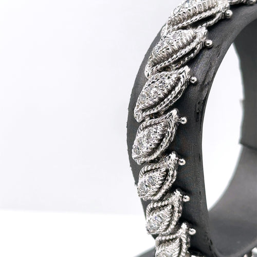 18K White Gold 2.00CT Diamonds Ladies Bracelet, 48.7G, S103753