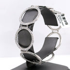 18K White Gold 6.50CT Diamonds Circles Ladies Bracelet, 16.00G, 7", S103214