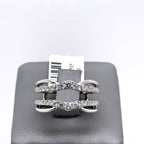 The Leo 14k White Gold 0.69 CT Diamond Engagement Band Size 6.75 S107598