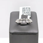 14k White Gold 1.75CT Oval Cut Diamond Ladies Band, 4.0g, Size 7, S107620