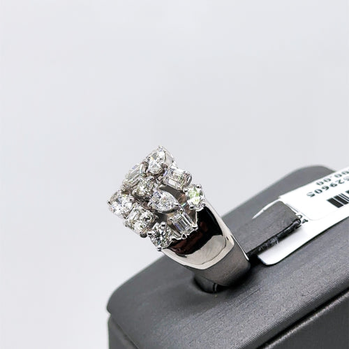 14K White Gold 3.00 CT Diamond Ladies Band, 8.8gm, Size 7 S107623