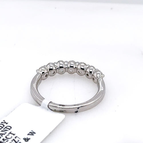 14k White Gold 1.55CT Oval Cut Diamond Ladies Band, 3.4g, Size 7, S107618