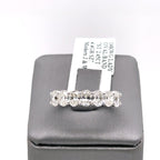 14k White Gold 2.45CT Oval Cut Diamond Ladies Band, 4.4g, Size 7, S107619