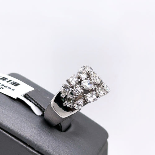 14K White Gold 3.00 CT Diamond Ladies Band, 8.8gm, Size 7 S107623