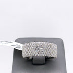 14k White Gold 4.50CT Diamond Ladies Pave Band, 7.3g, Size 7, S107622
