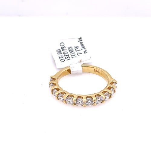 14k Yellow Gold 1.35 CT Diamond Ladies Wedding Band, 3.0G, S13230