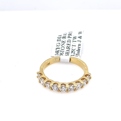14k Yellow Gold 1.25 CT Diamond Ladies Wedding Band, 3.2G, S103079