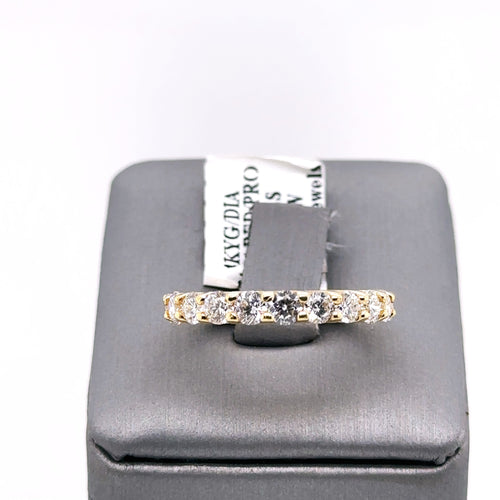 14k Yellow Gold 1.35 CT Diamond Ladies Wedding Band, 3.0G, S13230