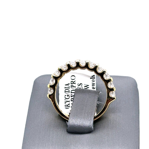 14k Yellow Gold 1.35 CT Diamond Ladies Wedding Band, 3.0G, S13230