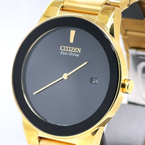 Citizen Axiom Eco Drive Stainless Steel Black dial 40mm Watch AU1062-56E