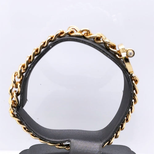 14k Yellow Gold 1.00 Ct Diamond Ladies Cuban Link Bracelet, 7", 21.1g, S15961