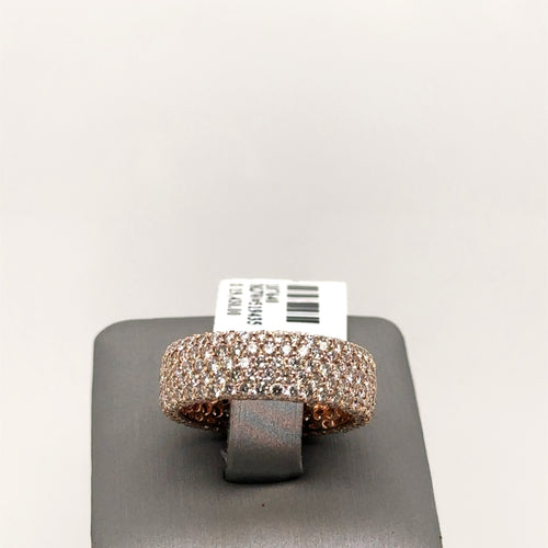 14k Rose Gold 4.50CT Diamond Pave Ladies Eternity Band 6.0gm, Size 7, S107640