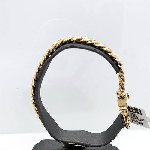 14k Yellow Gold Men's Miami Cuban Link Bracelet, 8", 35.7g, S107660