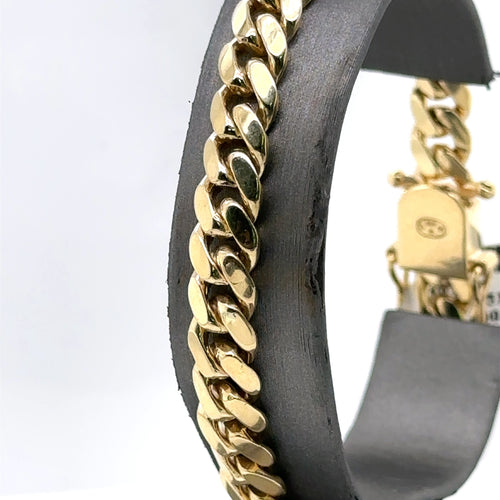 14k Yellow Gold Men's Miami Cuban Link Bracelet, 8", 35.7g, S107660