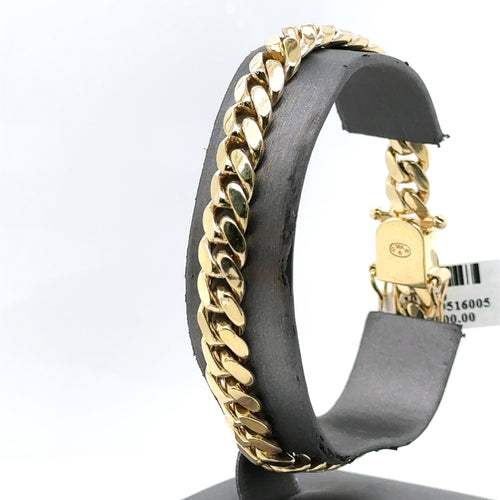 14k Yellow Gold Men's Miami Cuban Link Bracelet, 8", 35.7g, S107660