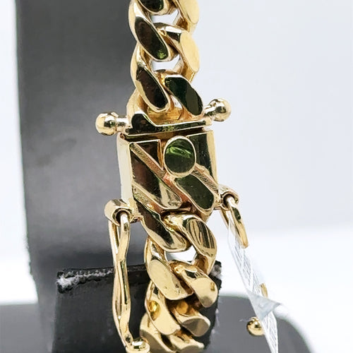 14k Yellow Gold Men's Miami Cuban Link Bracelet, 8", 35.7g, S107660