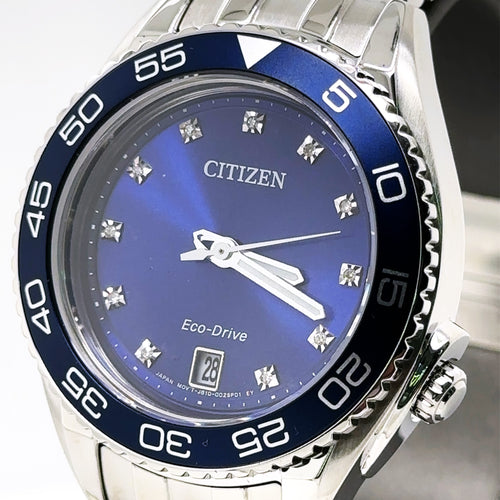 Citizen Carson blue dial 35mm Stainless Steel Watch FE6160-57L