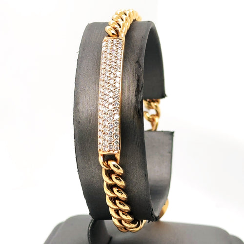 18k Rose Gold 1.25CT  Diamond Ladies Fancy Bracelet, 7", 13.0g, S106411