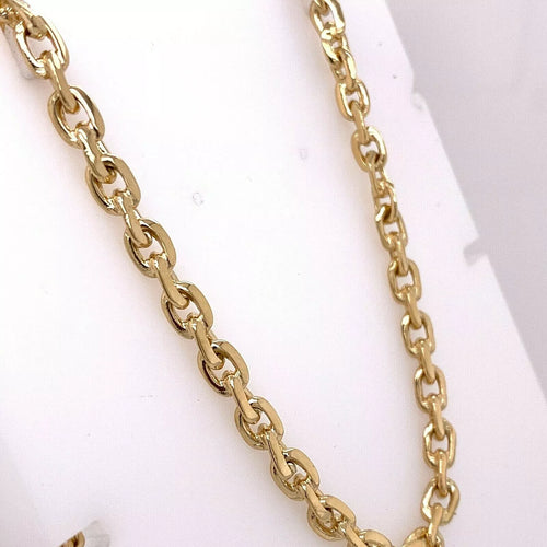 14k Yellow Gold Fancy Link Chain Necklace, 53.7gm, 24", S108133